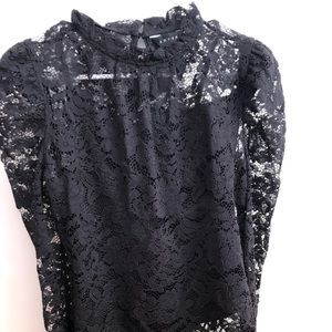 Black lace top